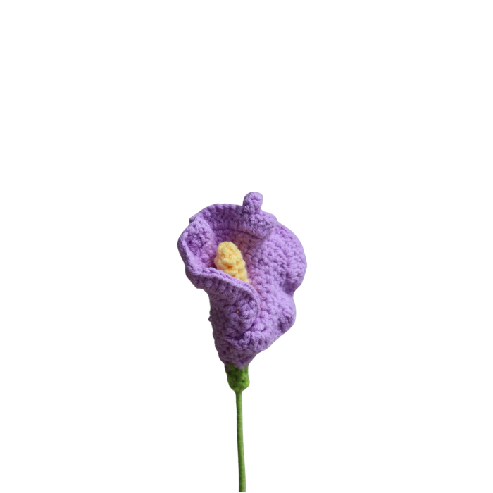 Gehaakte calla paars