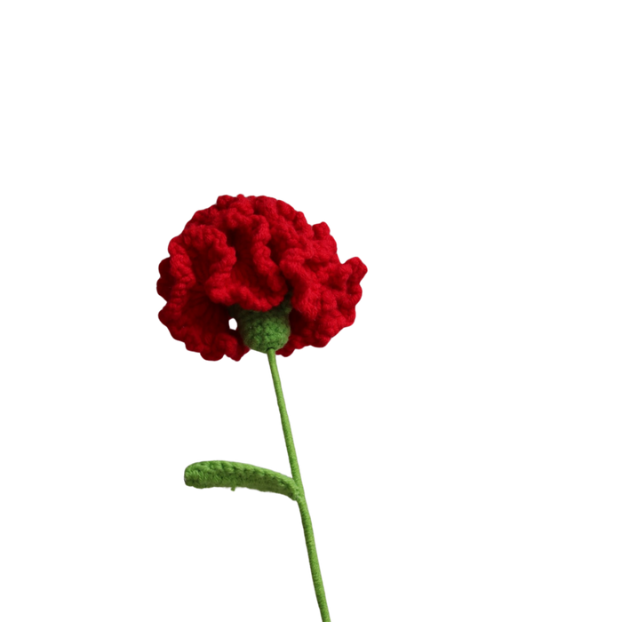 Losse gehaakte anjer rood