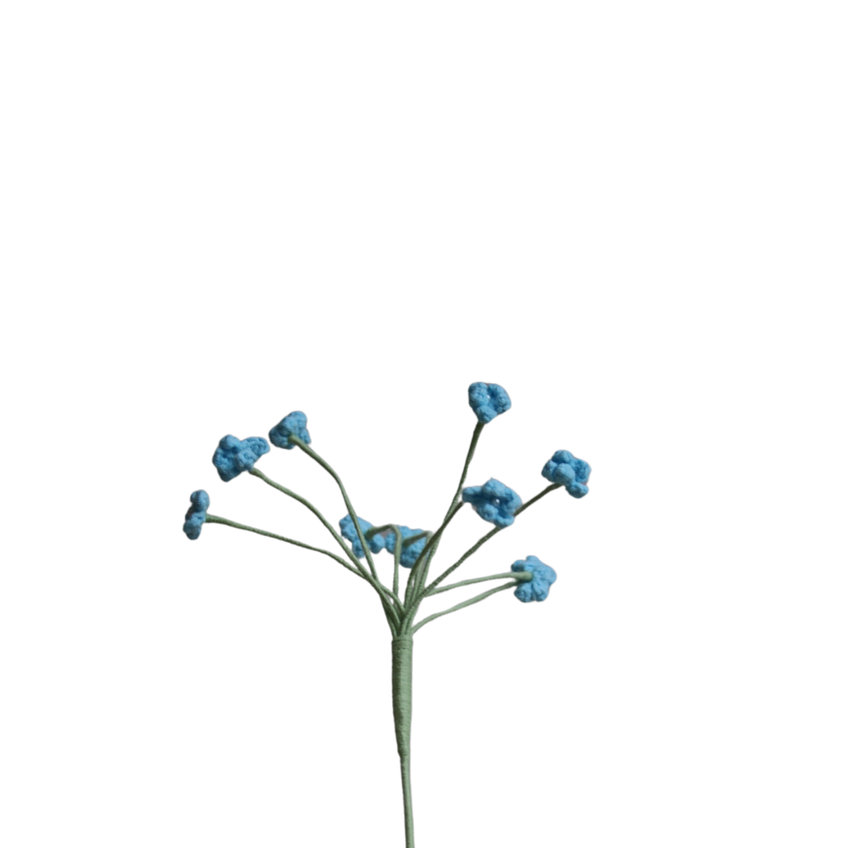 Gehaakte vergeet-mij-nietjes blauw