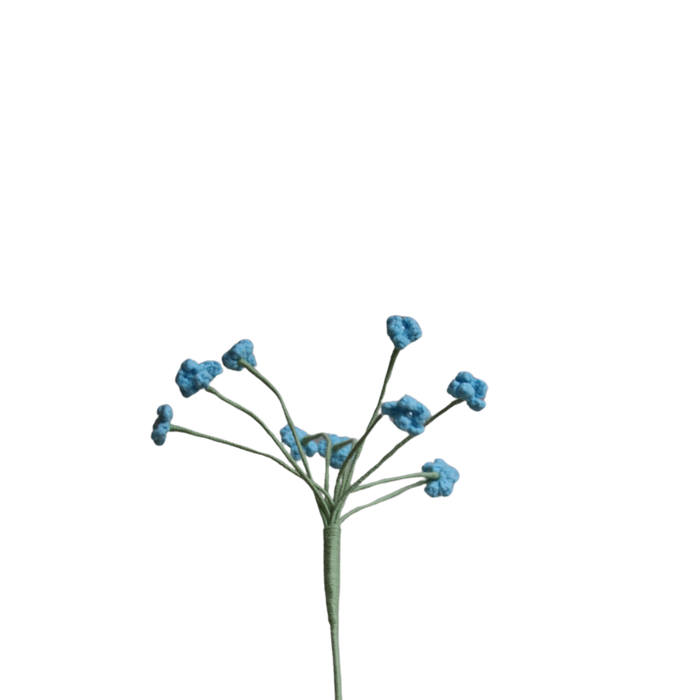 Gehaakte vergeet-mij-nietjes blauw