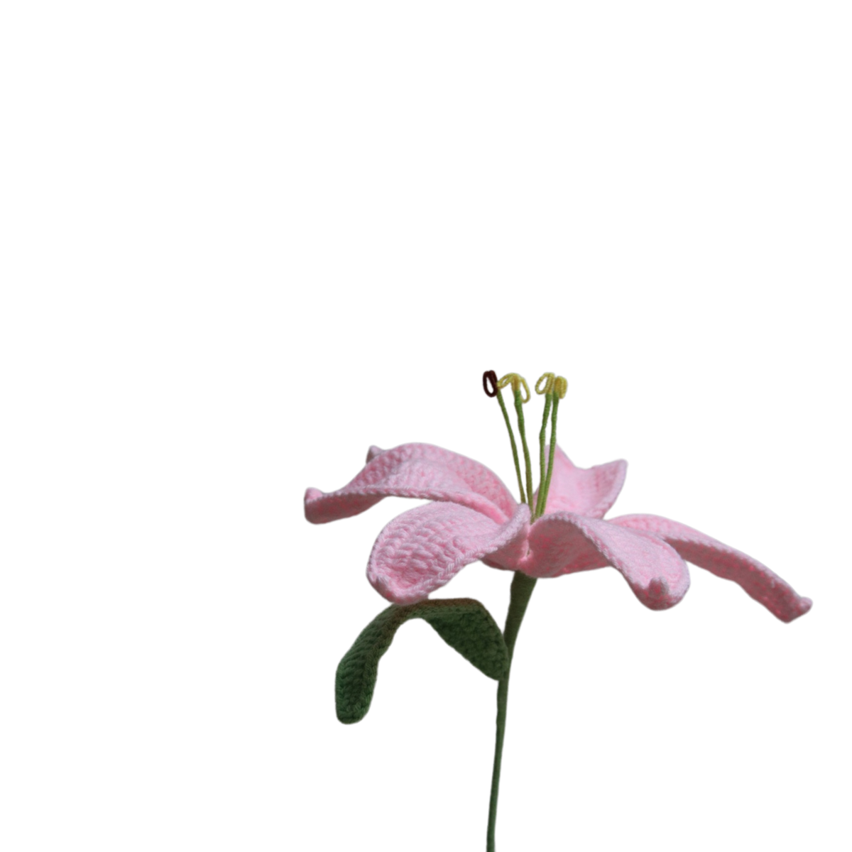 Gehaakte lelie roze